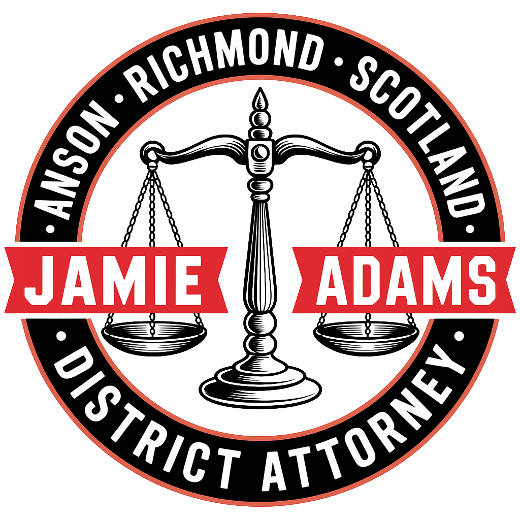Jamie Adams' 2026 campaign logo